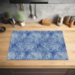 Modern - Abstract - Blauw Inductie beschermer vinyl 3mm klein 276 -sfeer5