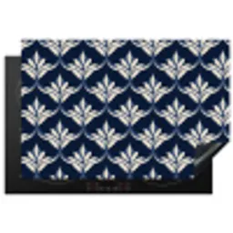 Modern - Ontwerp - Blauw Inductie beschermer vinyl 3mm klein 276 -3d
