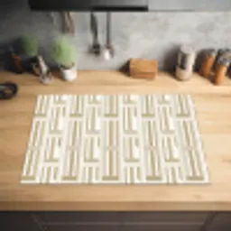 Modern - Geometrisch - Beige Inductie beschermer vinyl 3mm klein 276 -sfeer5
