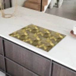 Modern - Geometrisch - Goud Inductie beschermer vinyl 3mm klein 276 -sfeer8