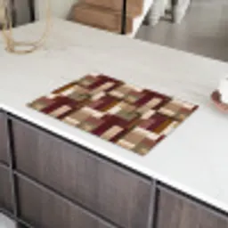 Modern - Geometrie - Kleurrijk Inductie beschermer vinyl 3mm klein 276 -sfeer8