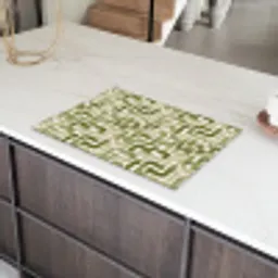 Modern - Grafisch - Groen Inductie beschermer vinyl 3mm klein 276 -sfeer8