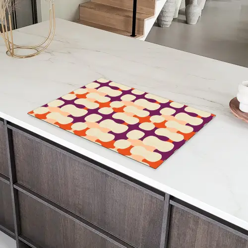 Modern - Patroon - Kleurrijk Inductie beschermer vinyl 3mm klein 276 -sfeer8