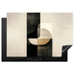 Modern - Vierkant - Vormen Inductie beschermer vinyl 3mm klein -3d