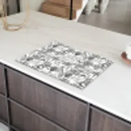 Aap - Oerwoud - Abstract - Grijs Inductie beschermer vinyl 3mm klein 276 -sfeer8