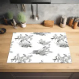 Aap - Oerwoud - Grijs Inductie beschermer vinyl 3mm klein 276 -sfeer5