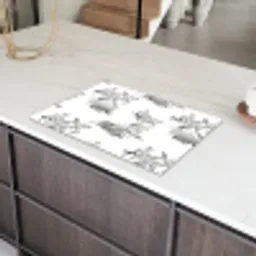Aap - Oerwoud - Grijs Inductie beschermer vinyl 3mm klein 276 -sfeer8