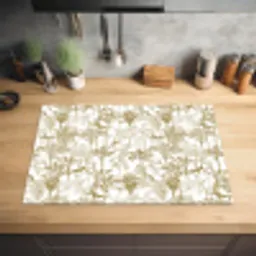 Apen - Jungle - Abstract - Beige Inductie beschermer vinyl 3mm klein 276 -sfeer5