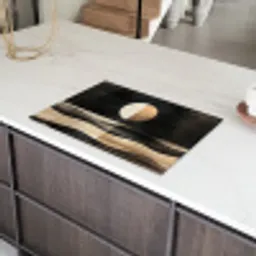 Maan - Cirkel - Goud Inductie beschermer vinyl 3mm klein -sfeer8