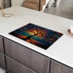 Mozaïek - Kleurrijk - Boom - Takken Inductie beschermer vinyl 3mm klein -sfeer8