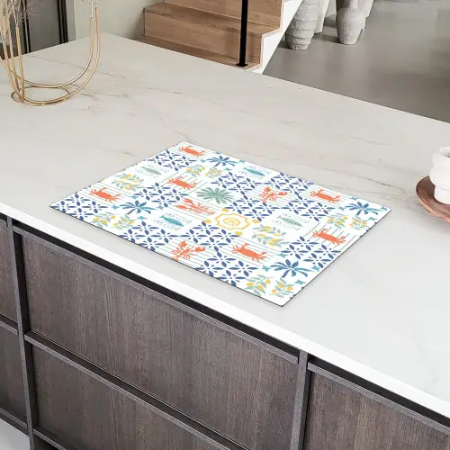 Zee - Sfeer - Mozaïek - Multi Inductie beschermer vinyl 3mm klein 276 -sfeer8