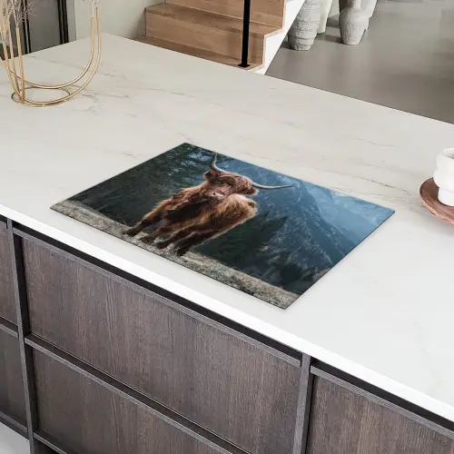 Bergbewoner bij Schemering Inductie beschermer vinyl 3mm klein -sfeer8