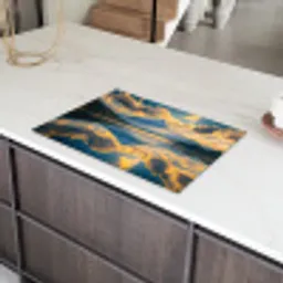 Berg - Rivier - Zonsondergang Inductie beschermer vinyl 3mm klein -sfeer8