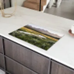 Berglandschap - Rivier - Bos Inductie beschermer vinyl 3mm klein -sfeer8