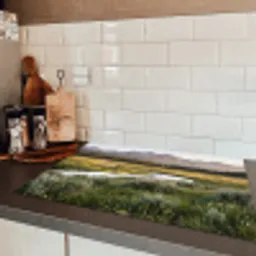 Berglandschap - Rivier - Bos Inductie beschermer vinyl 3mm klein -sfeer3