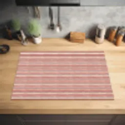 Nautisch - Chic -  Strepen - Rood Inductie beschermer vinyl 3mm klein 276 -sfeer5