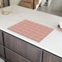 Nautisch - Chic -  Strepen - Rood Inductie beschermer vinyl 3mm klein 276 -sfeer8