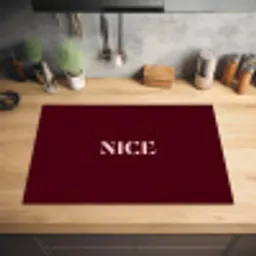 Nice - Bordeaux - Roze Inductie beschermer vinyl 3mm klein -sfeer5