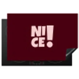 Nice - Uitroepteken - Rood Inductie beschermer vinyl 3mm klein -3d