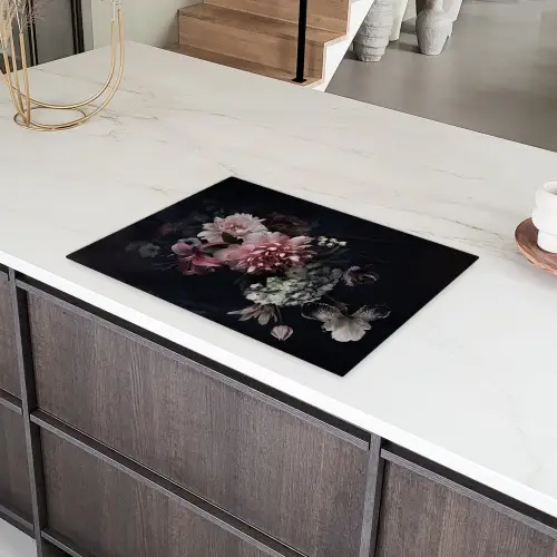 Nachtelijke Flora Symfonie Inductie beschermer vinyl 3mm middel -sfeer8