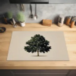 Eikenboom - Schaduw - Egaal Inductie beschermer vinyl 3mm klein -sfeer5