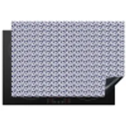 Oceaan - Bubbel - Blauw - Wit Inductie beschermer vinyl 3mm klein 276 -3d