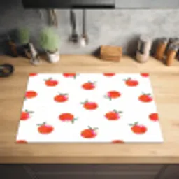 Oranje - Sinaasappel - Bloemetje Inductie beschermer vinyl 3mm klein 276 -sfeer5