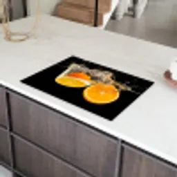 Sinaasappel Splash Symfonie Inductie beschermer vinyl 3mm klein -sfeer8