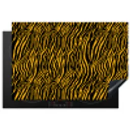 Oranje - Tijger - Zwart - Patroon Inductie beschermer vinyl 3mm klein 276 -3d