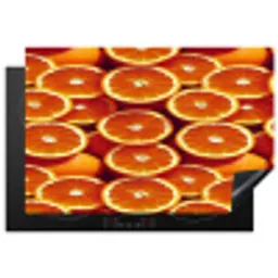 Sinaasappels - Oranje - Gesneden Inductie beschermer vinyl 3mm klein 276 -3d