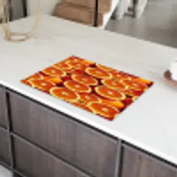 Sinaasappels - Oranje - Gesneden Inductie beschermer vinyl 3mm klein 276 -sfeer8