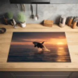 Orka - Zee - Zonsondergang Inductie beschermer vinyl 3mm klein -sfeer5