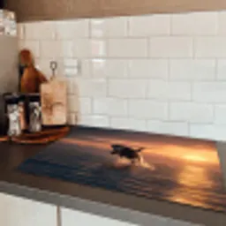 Orka - Zee - Zonsondergang Inductie beschermer vinyl 3mm klein -sfeer3