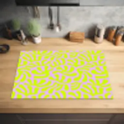 Organisch - Lila - Groen - Patroon Inductie beschermer vinyl 3mm klein 276 -sfeer5