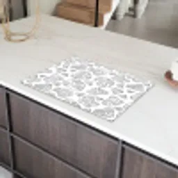 Organisch - Lijnen - Zwart Inductie beschermer vinyl 3mm klein 276 -sfeer8