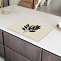 Ovaal - Olijfgroen - Simpel Inductie beschermer vinyl 3mm klein -sfeer8