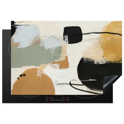 Paint - Abstract - Kleuren Inductie beschermer vinyl 3mm klein -3d