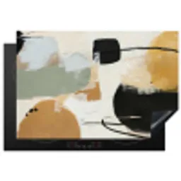 Paint - Abstract - Kleuren Inductie beschermer vinyl 3mm klein -3d