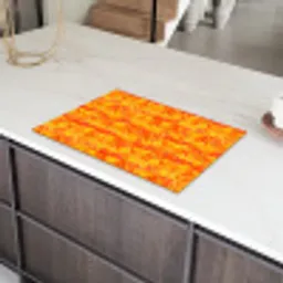 Verf - Oranje - Geel Inductie beschermer vinyl 3mm klein 276 -sfeer8