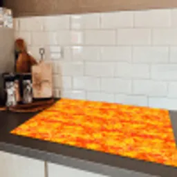 Verf - Oranje - Geel Inductie beschermer vinyl 3mm klein 276 -sfeer3