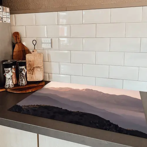 Panorama - Landschap - Bergen Inductie beschermer vinyl 3mm klein -sfeer3