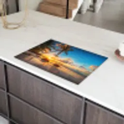 Paradijselijk Zonsondergangspanorama Inductie beschermer vinyl 3mm klein -sfeer8