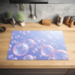 Pastel - Bubbels - Dromerig Inductie beschermer vinyl 3mm klein -sfeer5
