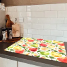 Patroon - Appels - Peren Inductie beschermer vinyl 3mm klein 276 -sfeer3