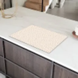 Patroon - Beige - Lijnen - Bruin Inductie beschermer vinyl 3mm klein 276 -sfeer8
