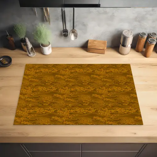 Patroon - Bloesem - Heuvels Inductie beschermer vinyl 3mm klein 276 -sfeer5