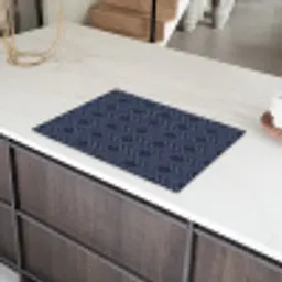 Patroon - Blauw - Geometrisch Inductie beschermer vinyl 3mm klein 276 -sfeer8