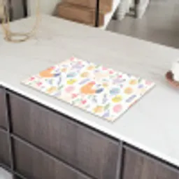 Patroon - Kip - Paaseieren Inductie beschermer vinyl 3mm klein -sfeer8