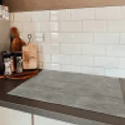 Patroon - Beton - Grijs Inductie beschermer vinyl 3mm klein 276 -sfeer3