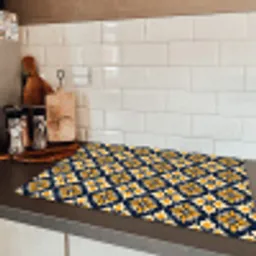 Patroon - Siertegel - Kleurrijk Inductie beschermer vinyl 3mm klein 276 -sfeer3